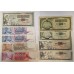 YUGOSLAVIA 1965 . TEN 10 - ONE HUNDRED THOUSAND 100,000 DINARA BANKNOTES . SET OF 17